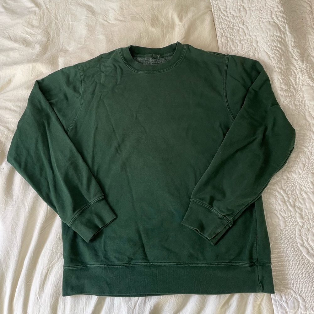 Green crew neck